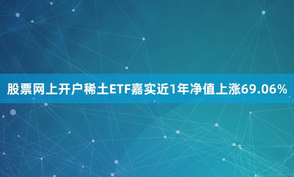 股票网上开户稀土ETF嘉实近1年净值上涨69.06%